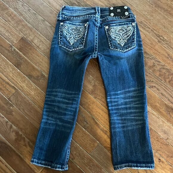 Miss Me Girls Jeans 10 Denim Capris - Picture 2 of 10